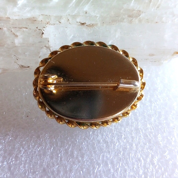 MICRO MOSAIC PIN FLWERS 1.25" LONG X 1" WIDE - Picture 4 of 4